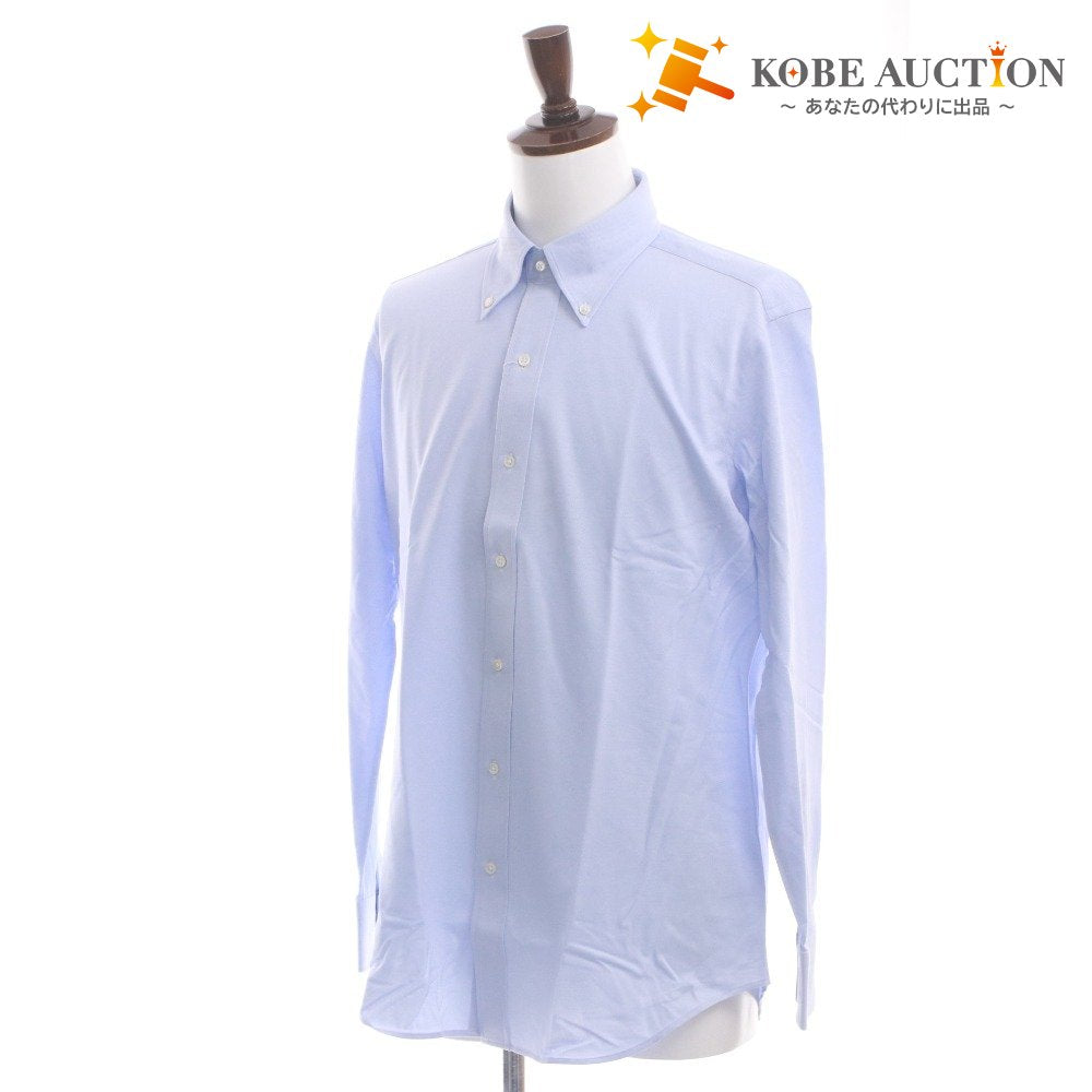 ■ Makers Shirt 鎌倉 ワイ/ドレスシャツ 長袖 トップス J-TECH EASY CARE KNIT パルパ ビジネス メンズ L ライトブルー タグ付き 未使用