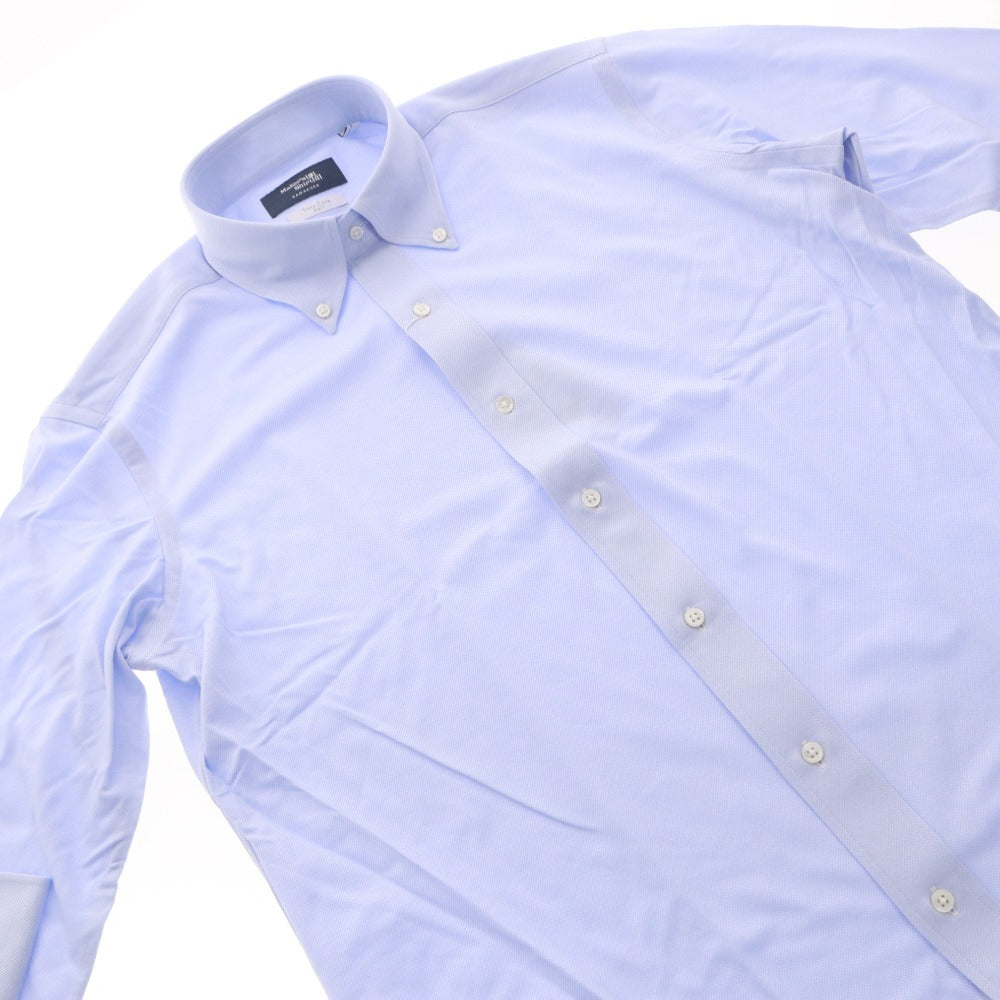 ■ Makers Shirt 鎌倉 ワイ/ドレスシャツ 長袖 トップス J-TECH EASY CARE KNIT パルパ ビジネス メンズ L ライトブルー タグ付き 未使用
