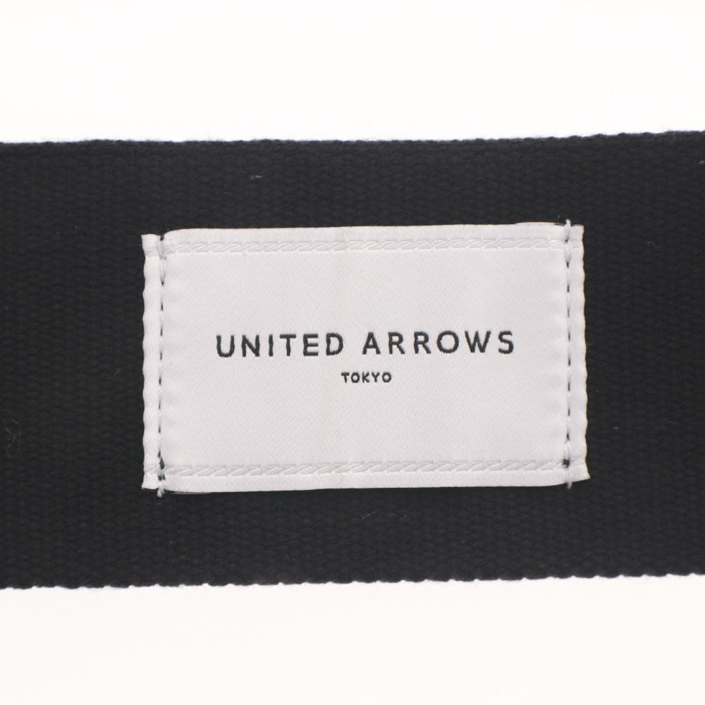 ■ UNITED ARROWS TOKYO ベルト プレートバックル シルバー ブラック 黒 日本製 フリーサイズ タグ付き 未使用