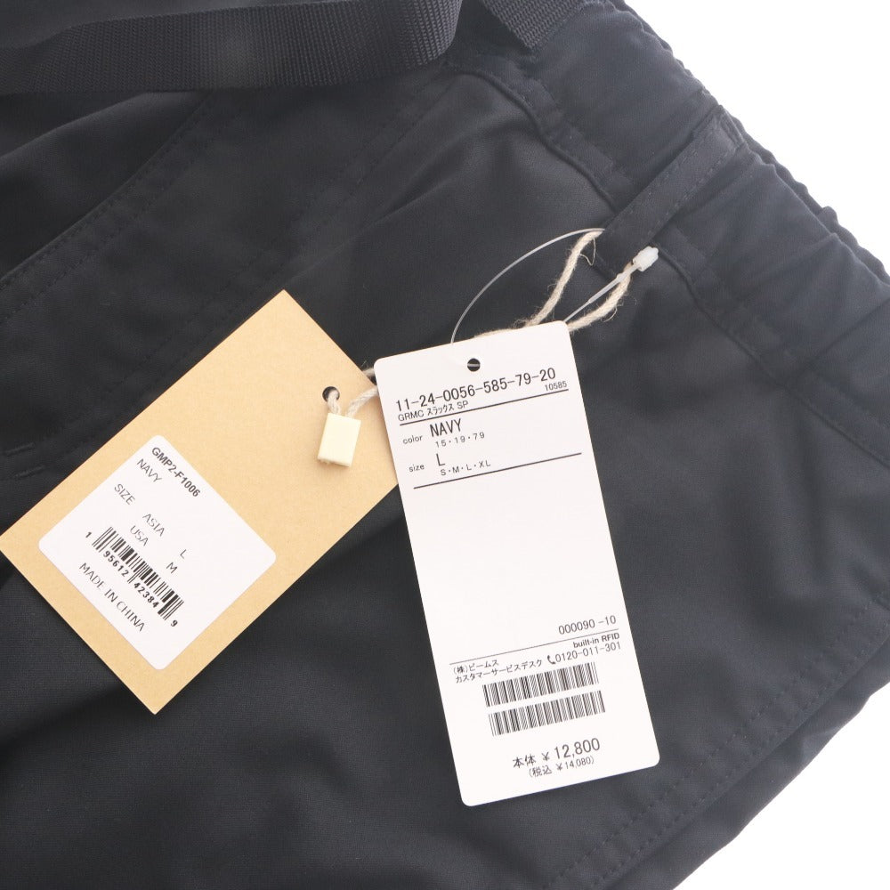 ■ GRAMICCI × BEAMS グラミチ ビームス コラボ パンツ ボトムス 別注 スラックス GMP2-F1006 メンズ L ネイビー タグ付き 未使用