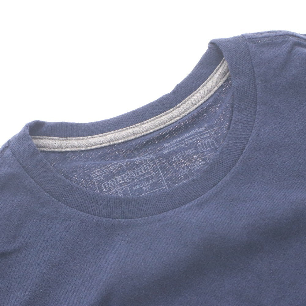 ■ パタゴニア Patagonia カットソー 半袖シャツ トップス P-6ラベル ポケット レスポンシビリティー メンズ M ネイビー タグ付き 未使用