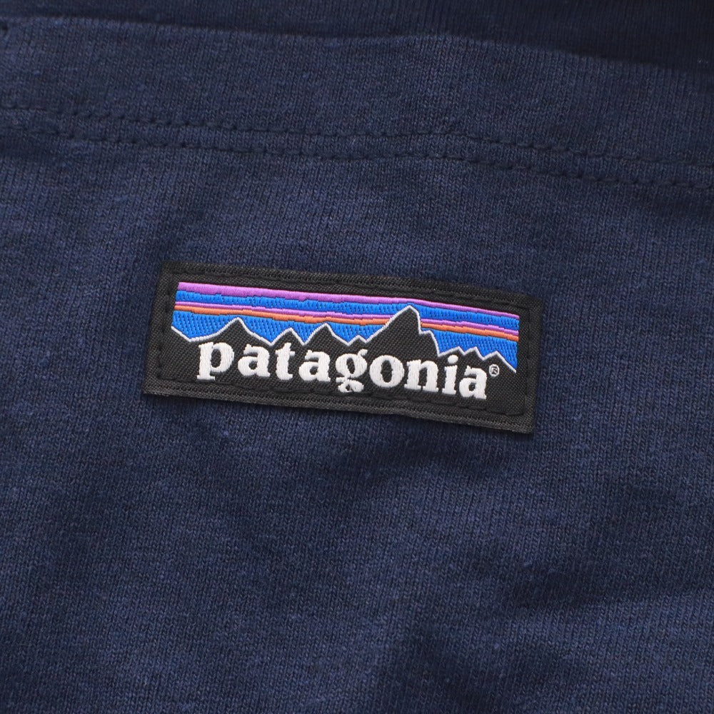■ パタゴニア Patagonia カットソー 半袖シャツ トップス P-6ラベル ポケット レスポンシビリティー メンズ M ネイビー タグ付き 未使用