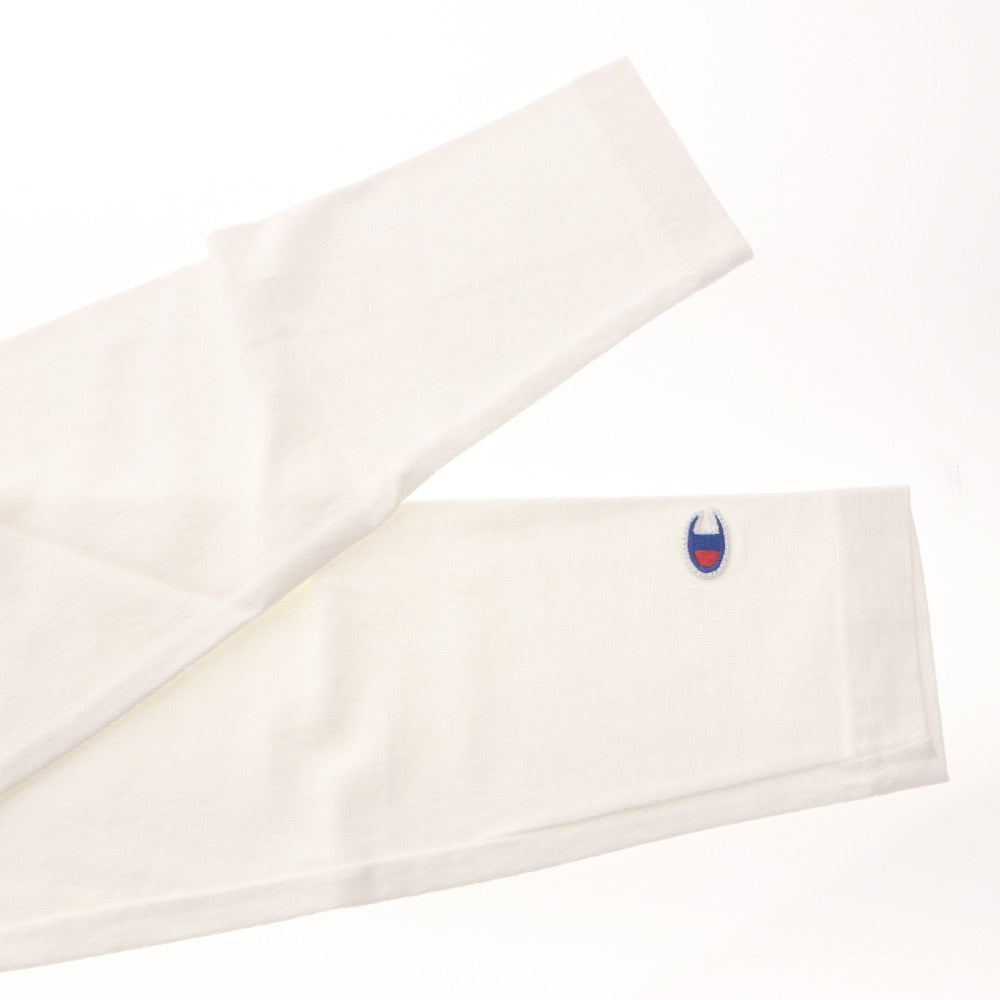 ■ Champion MADE IN USA 長袖 Tシャツ トップス T1011シリーズ YALEロゴ ラグラン カレッジ メンズ S 白 ホワイト タグ付き 未使用