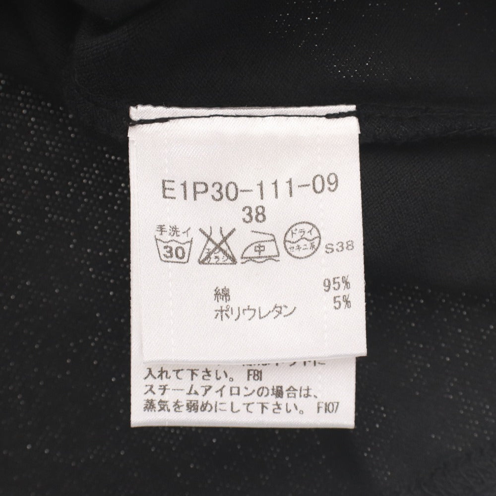 ■ BURBERRY BLUE LABEL ポロシャツ 半袖 トップス 襟 ボタン ロゴ ゴルフウエア可 三陽商会 レディース 38(M相当) 黒 タグ付き 未使用