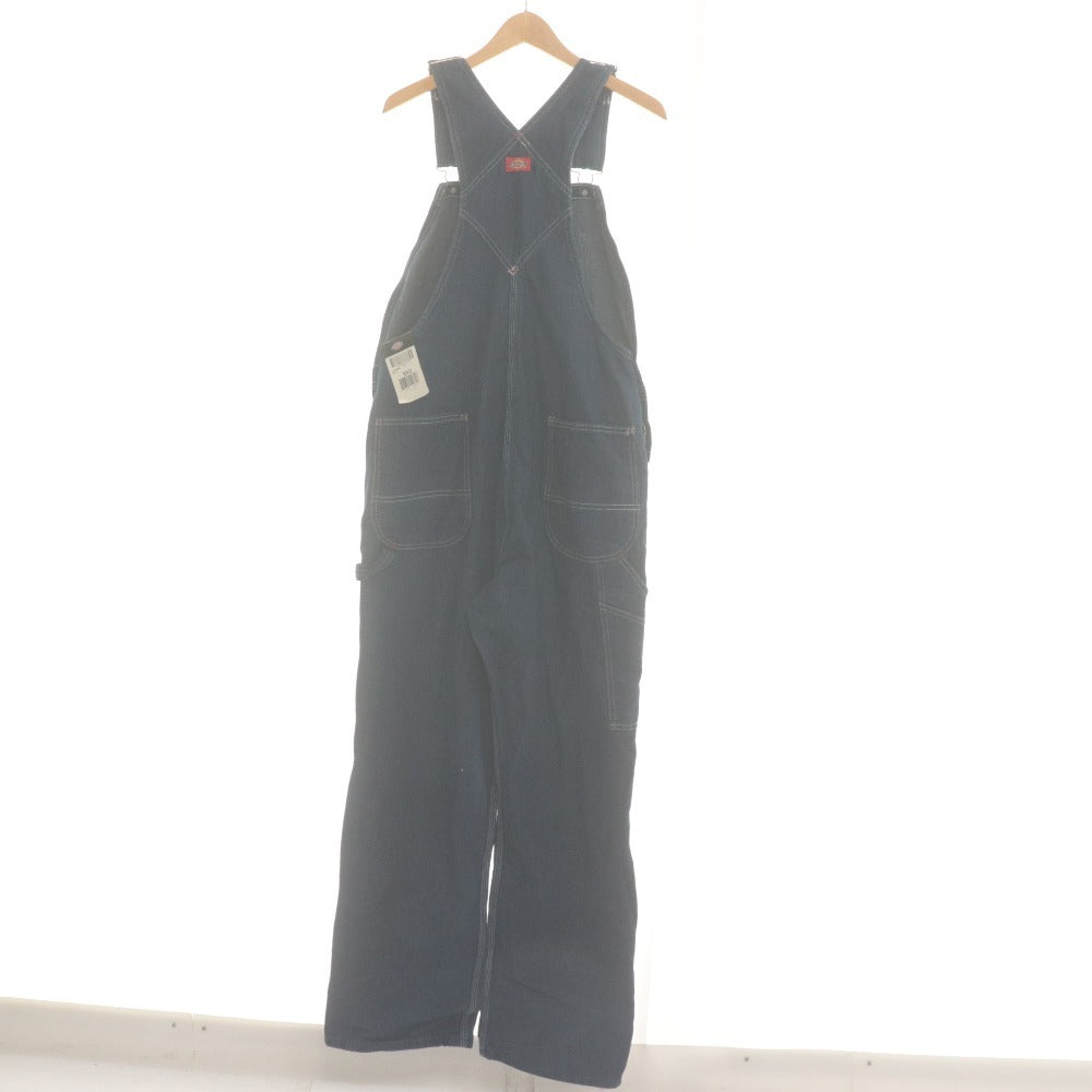 ■ Dickies Bib Overalls DB100 Bottoms Denim Patch Men's 30x32 Indigo Blue With Tags Unused