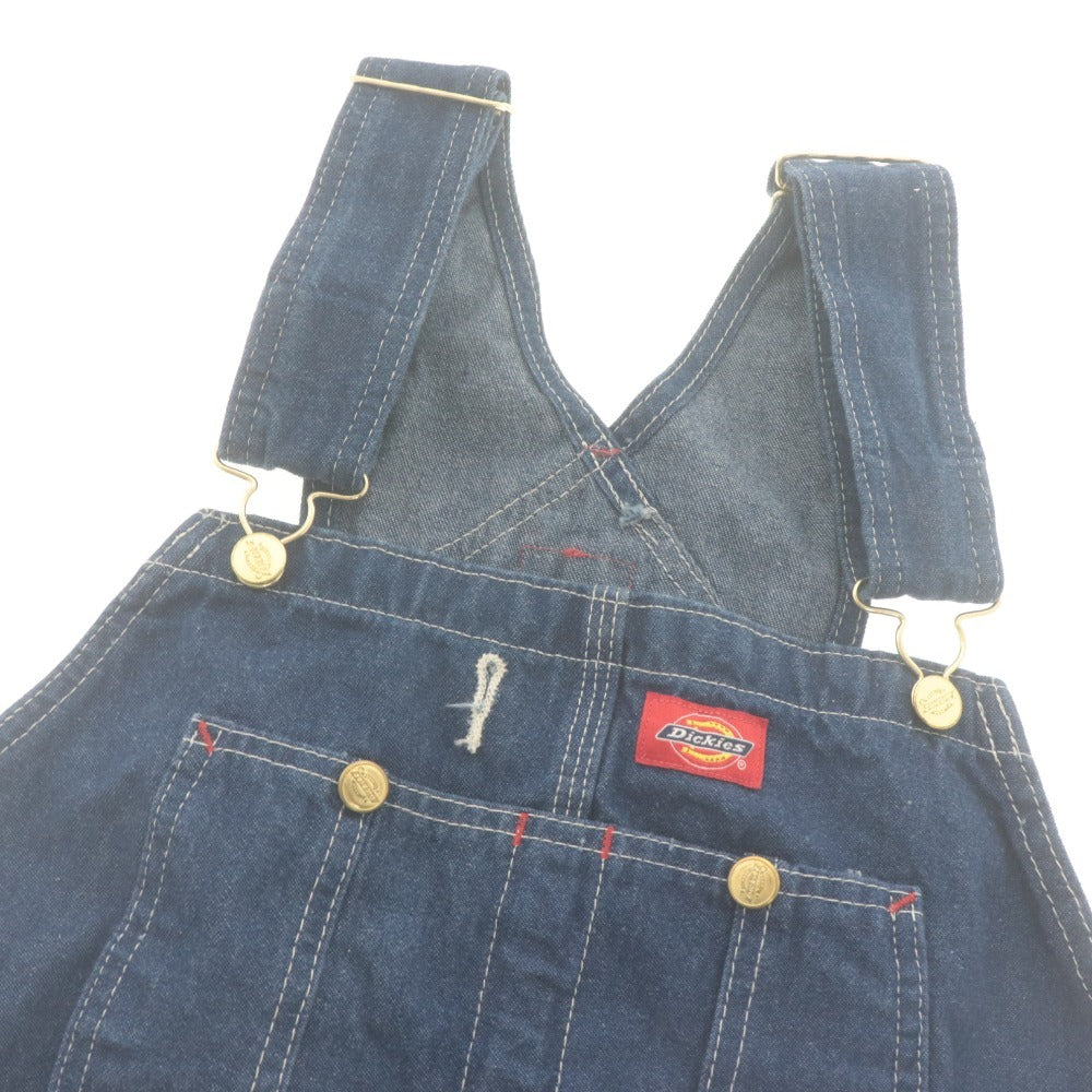 ■ Dickies Bib Overalls DB100 Bottoms Denim Patch Men's 30x32 Indigo Blue With Tags Unused