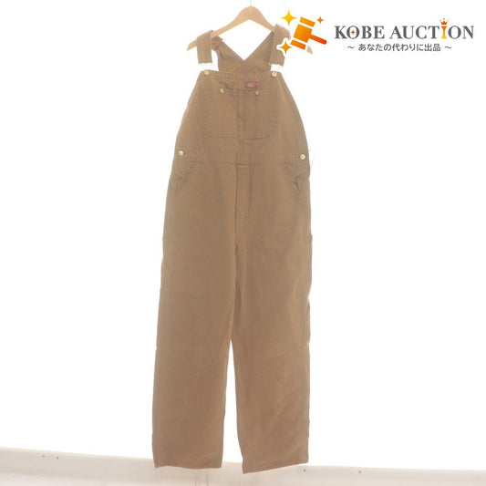 ■ Dickies Bib Overalls DB100 Bottoms Denim Patch Men's 32x32 Duck Brown Tagged Unused