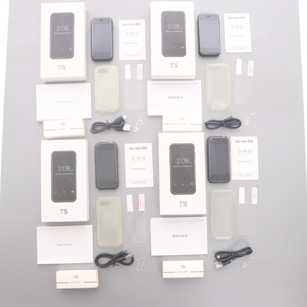 ■ SOYES ソイエス スマートフォン 7S 6台 エレコム USBハブ U2H-TM410BBK 4個 計10点セット まとめ売り 新品 未使用 付属品付き ジャンク