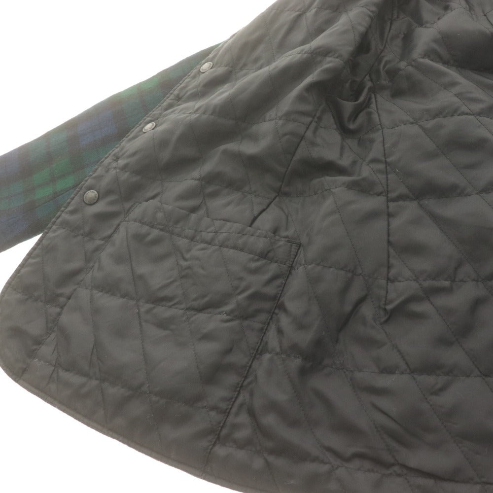 ■ FWK Engineered Garments ジャケット 長袖 アウター チェック柄 ボタン 襟 アメリカ製 メンズ 1 (S相当) 黒 ネイビー系 ダークグリーン