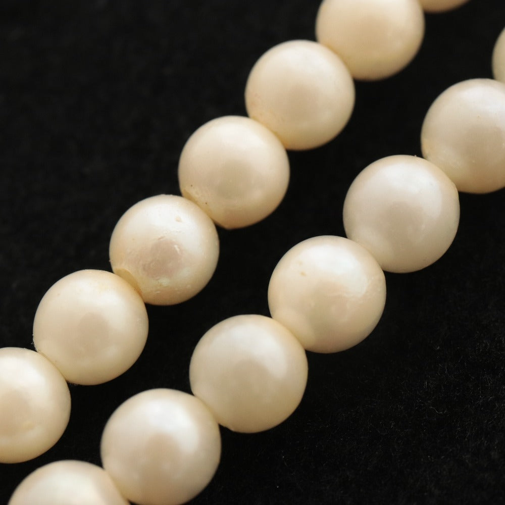 ■ 高島屋 真珠 ネックレス アクセサリー シルバー金具 84.6g 146cm レディース ホワイト 箱付き