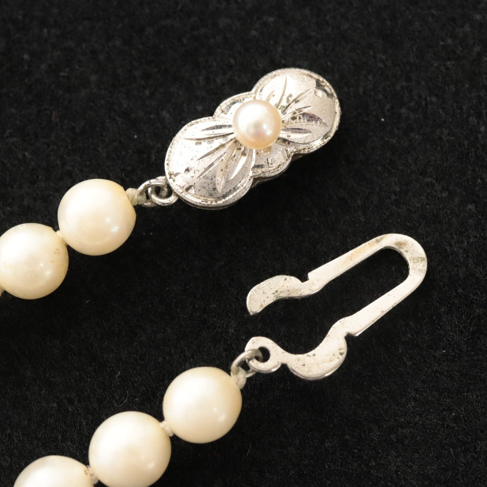 ■ 高島屋 真珠 ネックレス アクセサリー シルバー金具 84.6g 146cm レディース ホワイト 箱付き