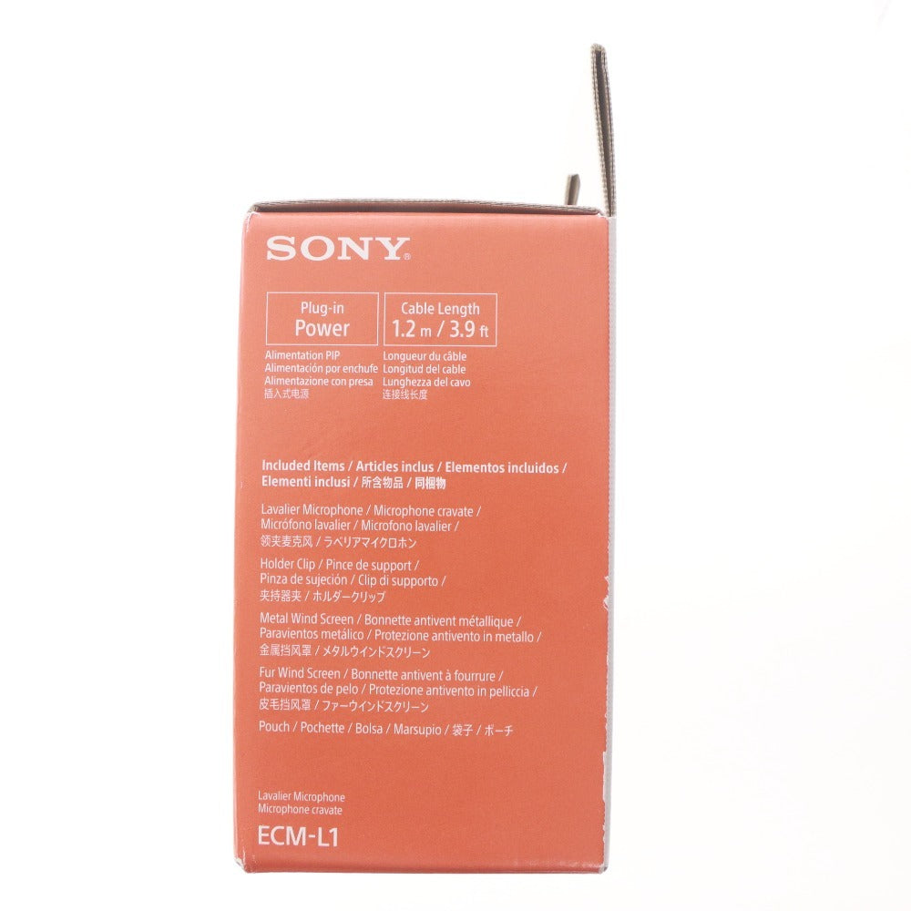 ■ SONY ソニー ラベリアマイクロホン ECM-L1 マイク エレクトレットコンデンサー型 20Hz～20000Hz 箱付き