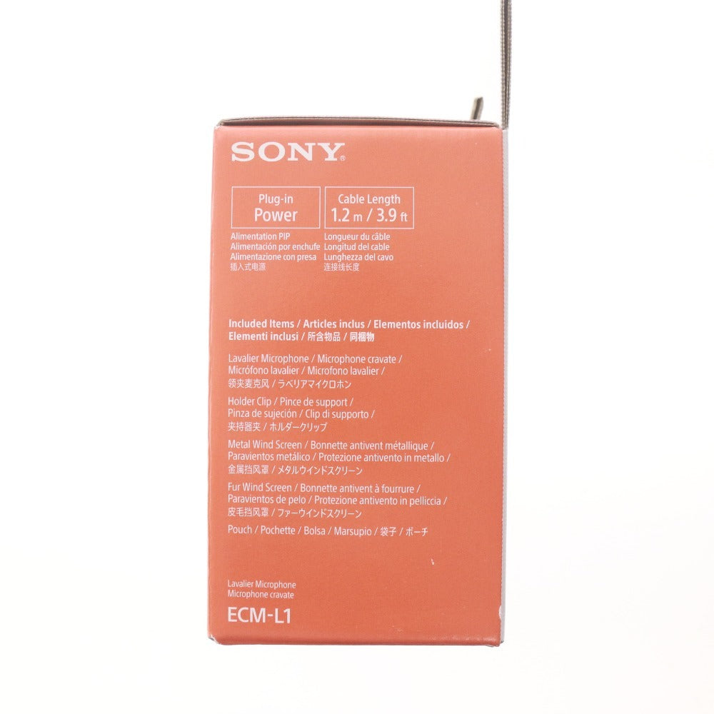 ■ SONY ソニー ラベリアマイクロホン ECM-L1 マイク エレクトレットコンデンサー型 20Hz～20000Hz 箱付き