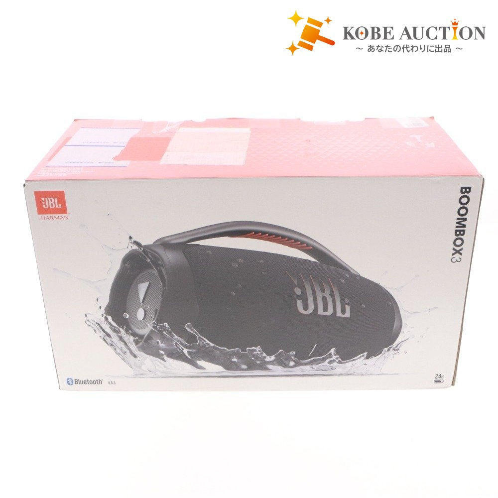 ■ JBL スピーカー BOOMBOX3 大型ポータブルBluetoothスピーカー オーディオ機器 最大約24時間 重低音 通電確認済み 箱 付属品付き
