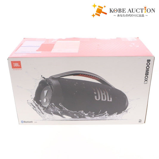 ■ JBL スピーカー BOOMBOX3 大型ポータブルBluetoothスピーカー オーディオ機器 最大約24時間 重低音 通電確認済み 箱 付属品付き