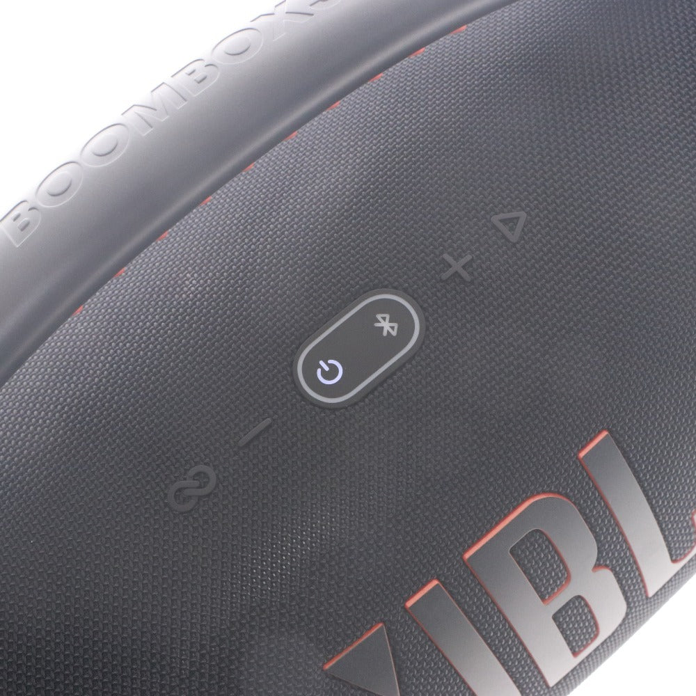 ■ JBL スピーカー BOOMBOX3 大型ポータブルBluetoothスピーカー オーディオ機器 最大約24時間 重低音 通電確認済み 箱 付属品付き