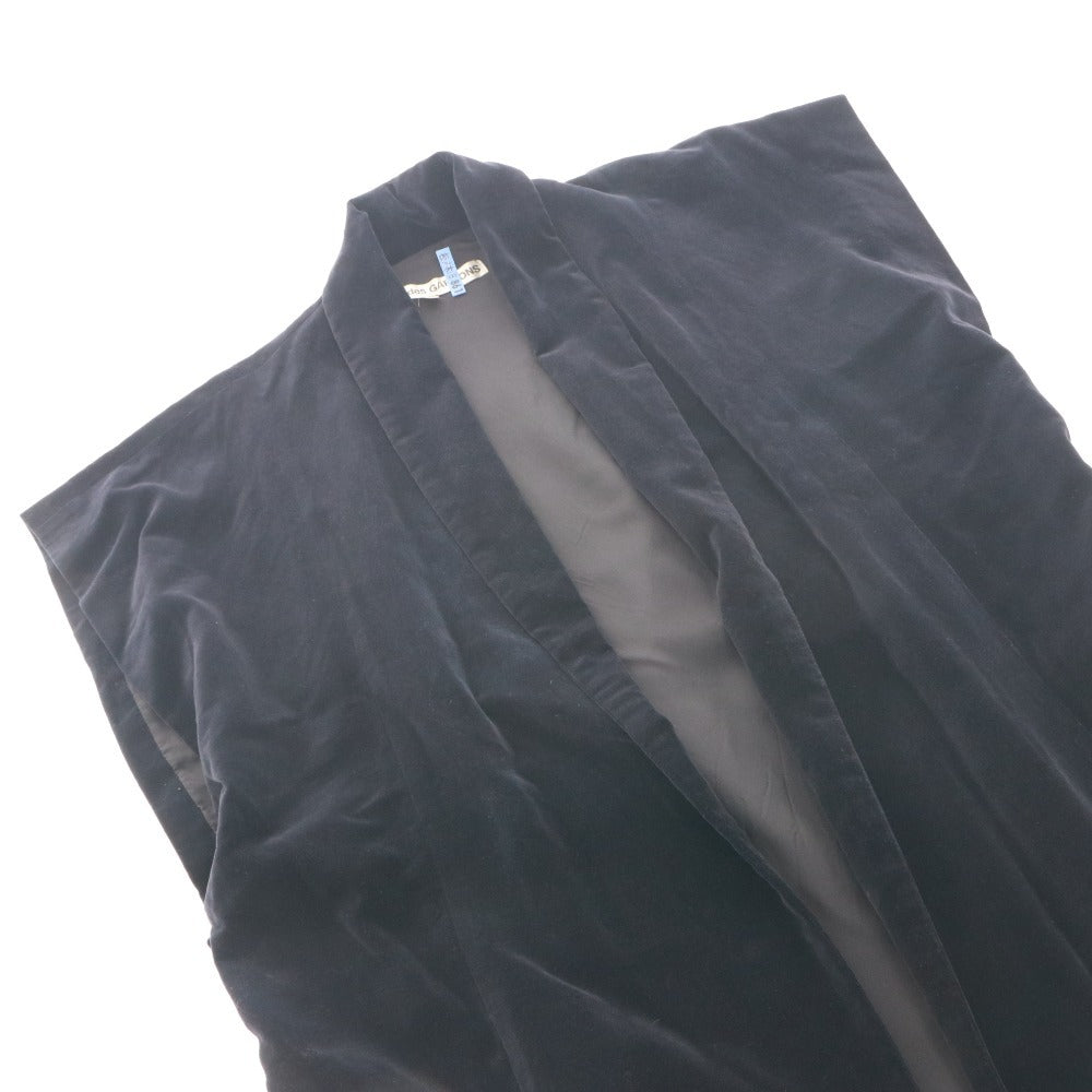 ■ COMME des GARCONS コムデギャルソン コート ジャケット アウター ノースリーブ 無地 レディース M ブラック