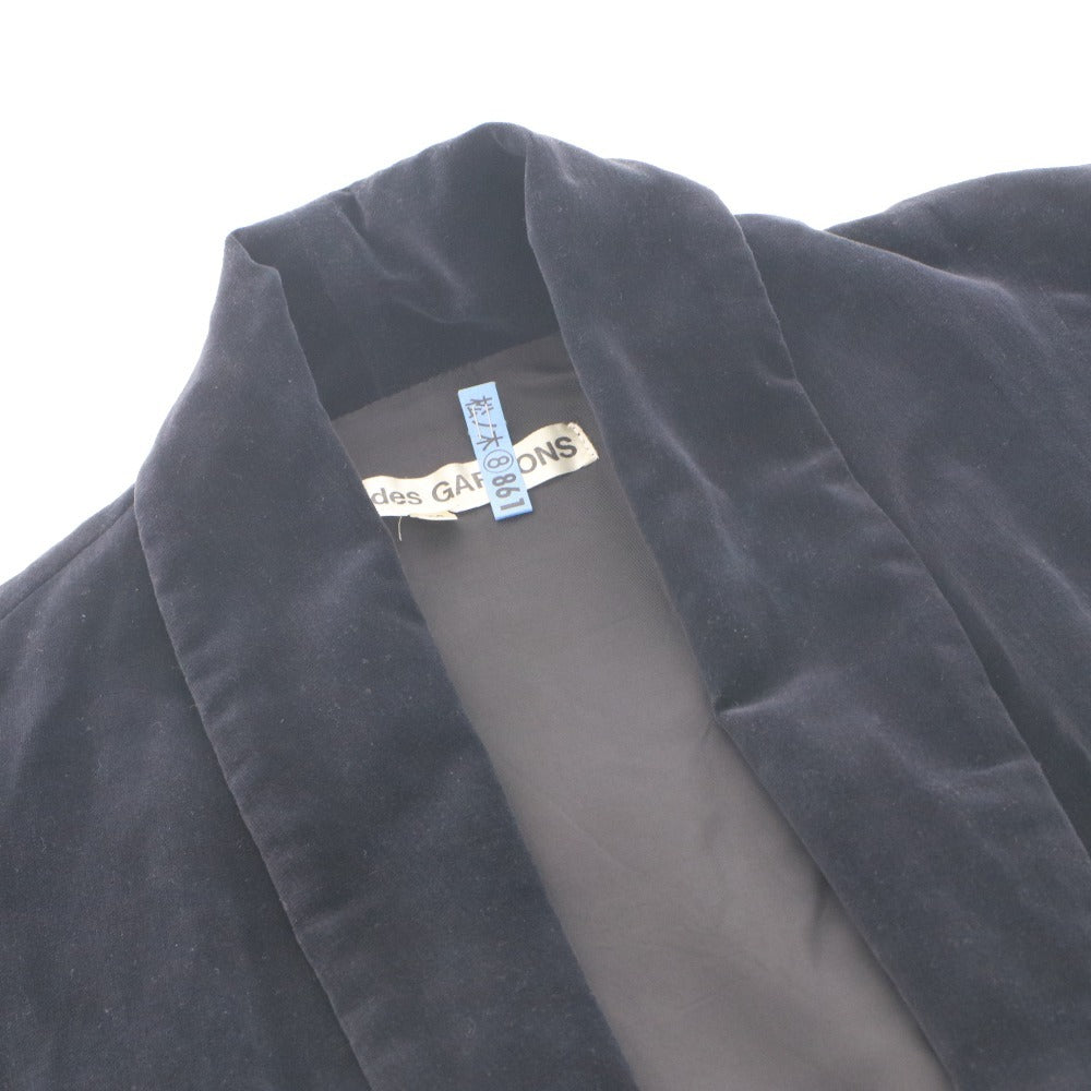 ■ COMME des GARCONS コムデギャルソン コート ジャケット アウター ノースリーブ 無地 レディース M ブラック