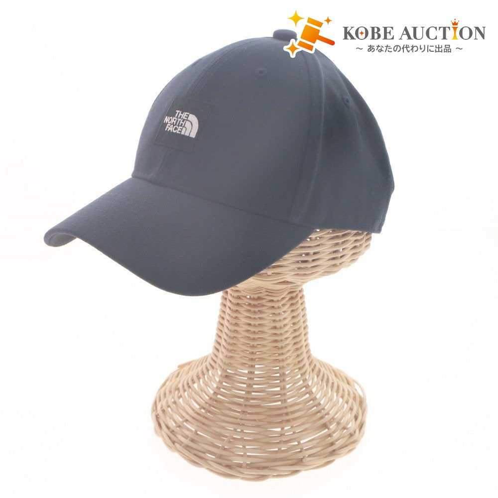 ■ THE NORTH FACE ノースフェイス キャップ 帽子 NN02334 ロゴ シンプル マジックテープ メンズ レディース FREE ネイビー系