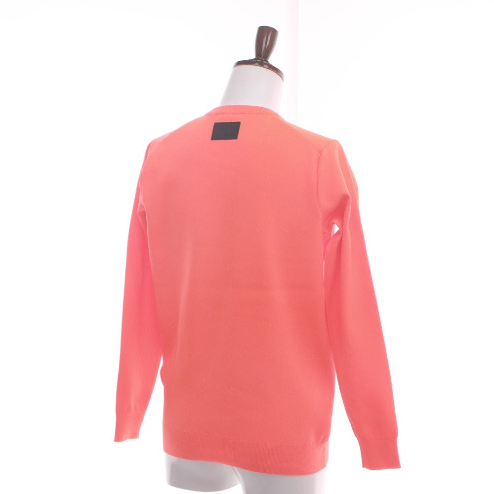 ■ SUNRISE サンライズ Tシャツ 長袖 丸首 トップス ウェア ゴルフ ロゴ 無地 メンズ レディース M オレンジ シール付き