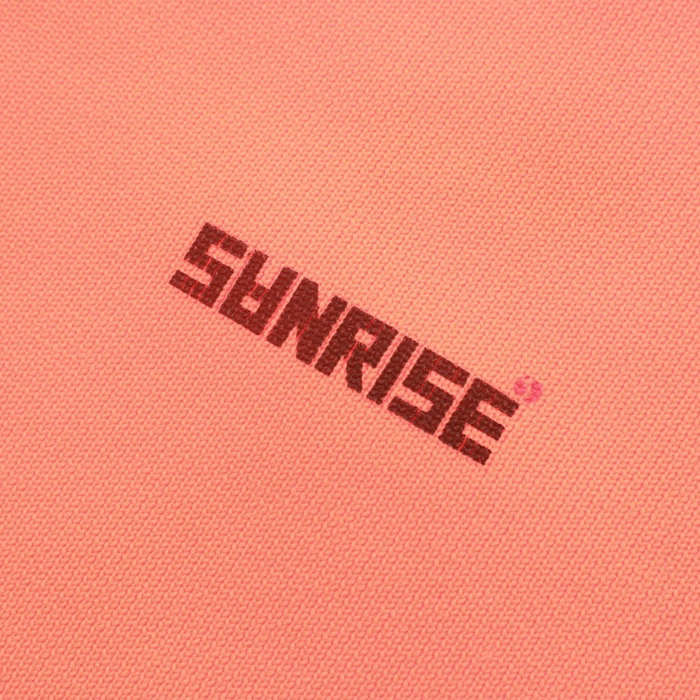 ■ SUNRISE サンライズ Tシャツ 長袖 丸首 トップス ウェア ゴルフ ロゴ 無地 メンズ レディース M オレンジ シール付き