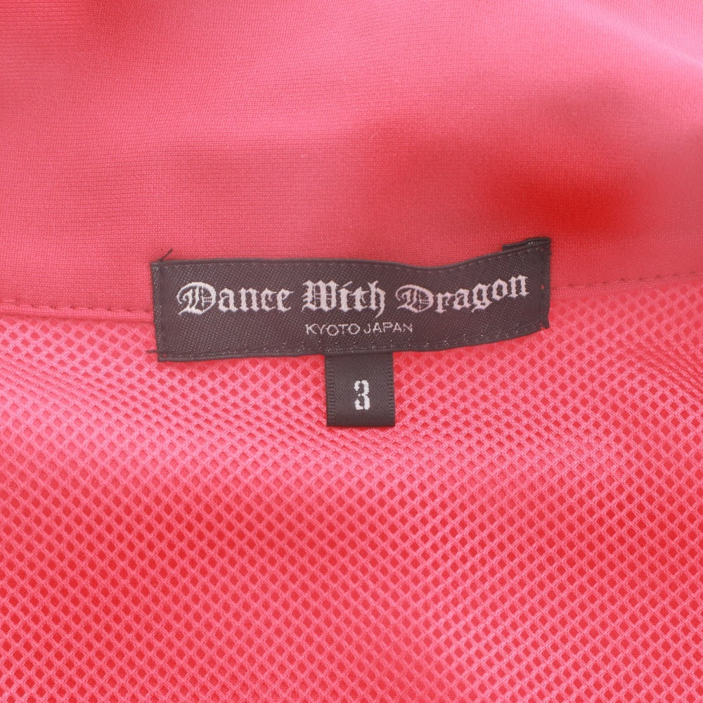 ■ Dance With Dragon ダンスウィズドラゴン ジャケット アウター ゴルフウェア ファスナー ポケット メンズ レディース 3 レッド系