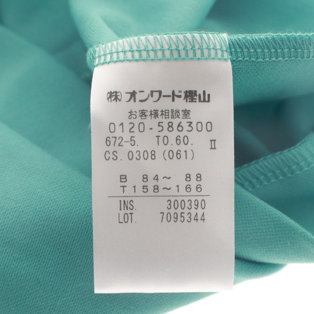 ■ 23区GOLF 23Fondation Tシャツ ウェア トップス 半袖 丸首 ゴルフウェア レディース 158~166 ブルーグリーン タグ付き 未使用