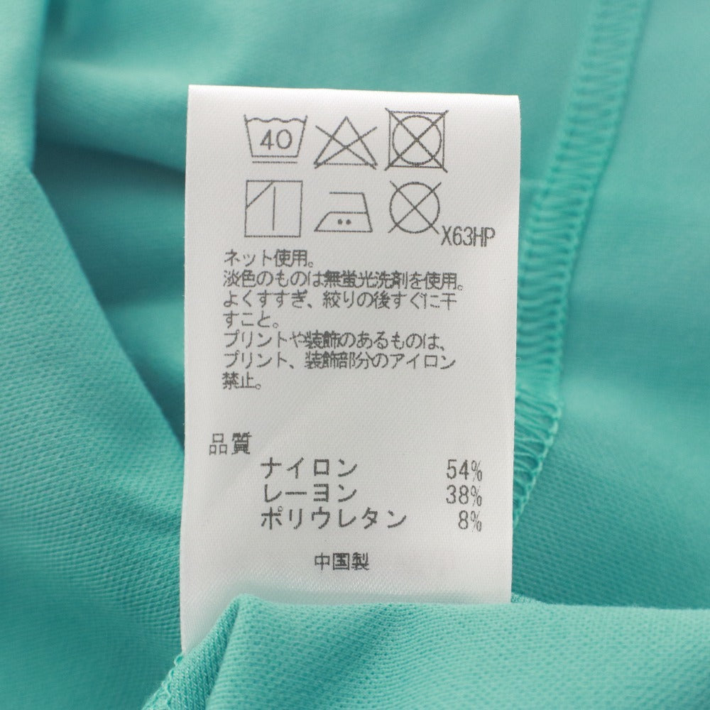 ■ 23区GOLF 23Fondation Tシャツ ウェア トップス 半袖 丸首 ゴルフウェア レディース 158~166 ブルーグリーン タグ付き 未使用