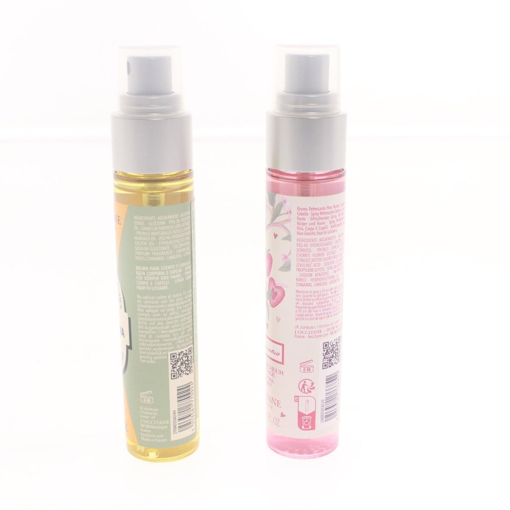 ■ L'OCCITANE ロクシタン ボディ ヘア モイスチャーミスト 2点セット ミンシアナレモン ホワイトティ チェリーブロッサム ストロベリー