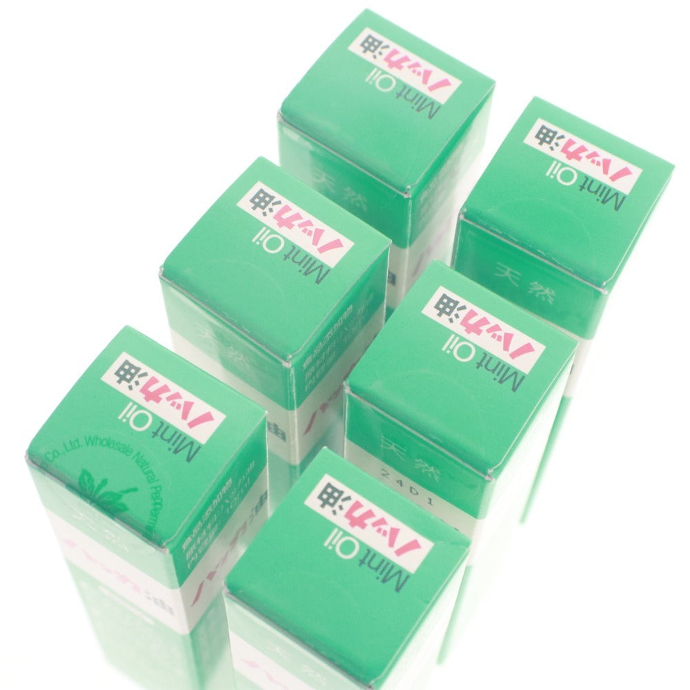 ■ Kitami Hakka Tsusho Hakka Oil (Mentha Oil) - 6 Bottles - Set Sale - Outdoor, Insect Repellent, Heat Countermeasure, Deodorizing, Cleaning - Unopened, Unused, With Box