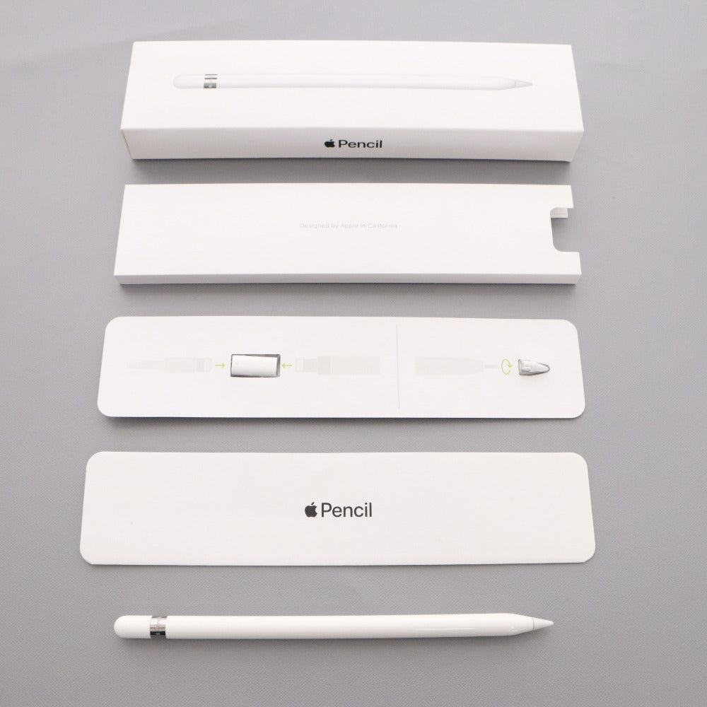 ■ Apple アップル Apple Pencil MK0C2J/A アップルペンシル 第1世代 グリップ ペン先 3点セット まとめ売り 箱 付属品付き