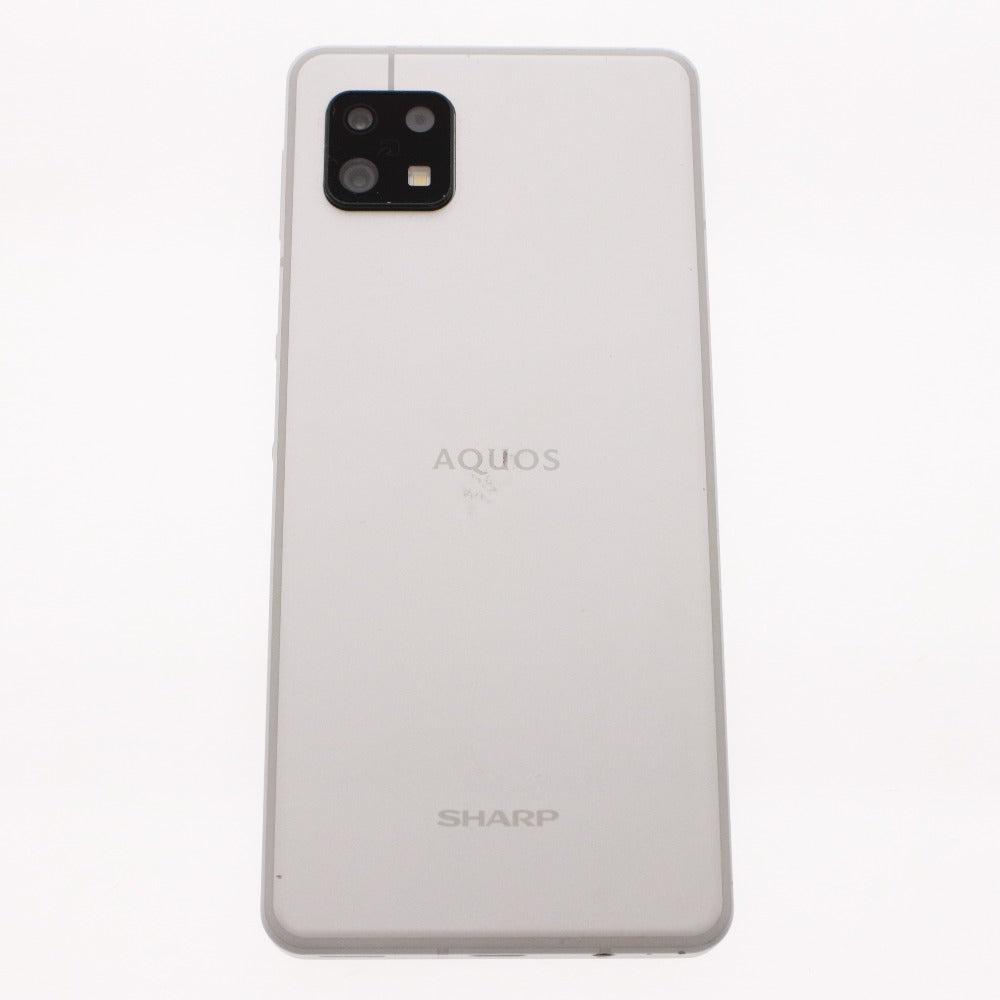 ■ SHARP シャープ スマートフォン AQUOS sense 6 6GB/128GB シルバー 初期化 通電確認済み 箱 付属品付き