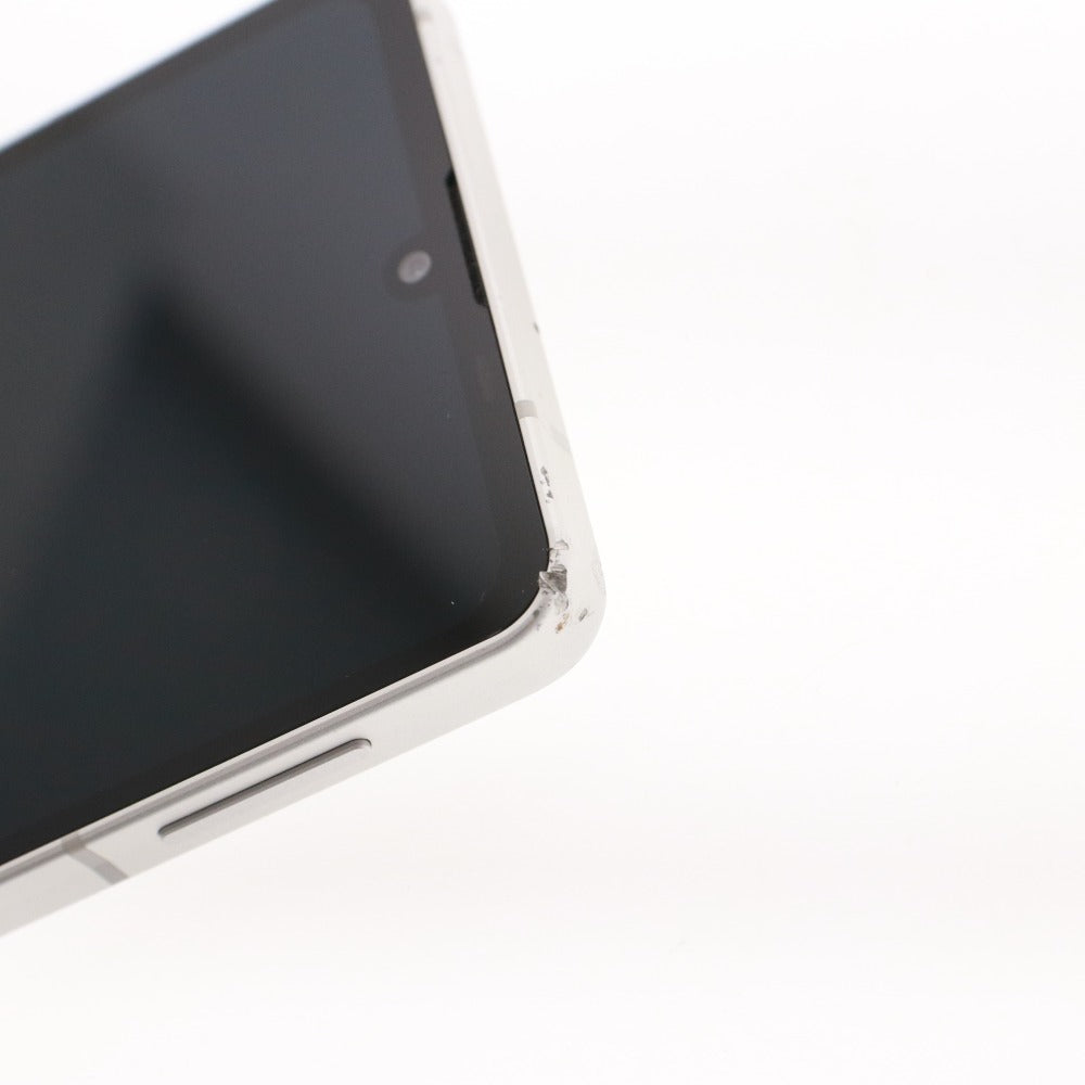 ■ SHARP シャープ スマートフォン AQUOS sense 6 6GB/128GB シルバー 初期化 通電確認済み 箱 付属品付き
