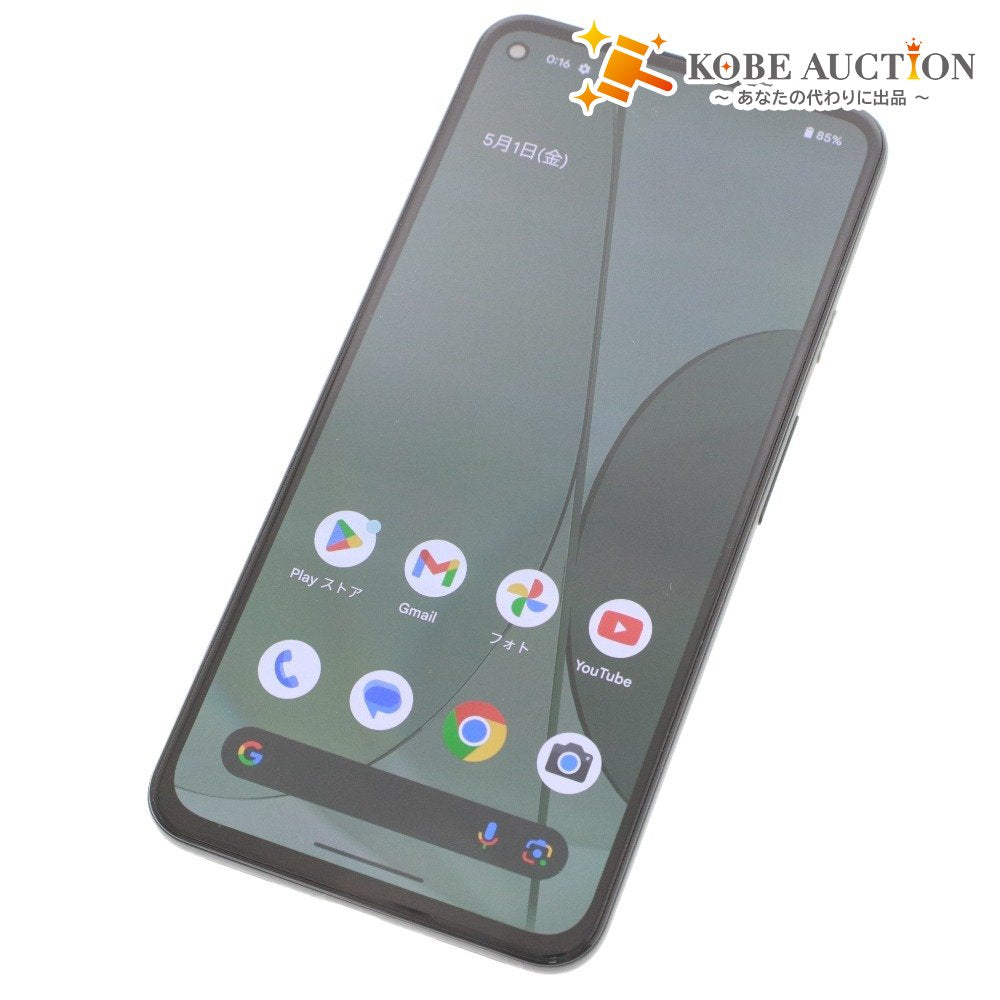 ■ Google グーグル スマートフォン Pixel 5a 5G 128GB カーキ系 初期化 通電確認済み 箱 付属品付き