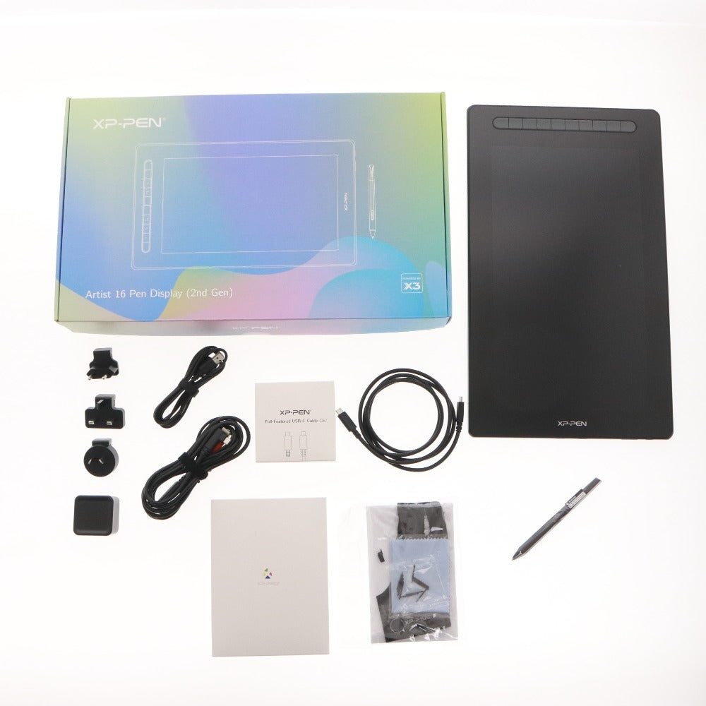 ■ XPPen 液晶ペンタブレット Artist 16 (Gen 2) CD160FH 液タブ DC 5V/2A 15.4インチ 通電確認済み 箱 付属品付き