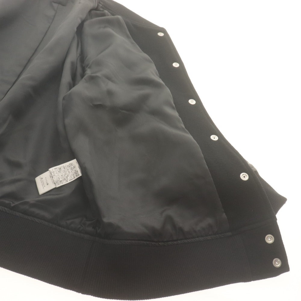 ■ Spick＆Span スピックアンドスパン スタジャン スタジアムジャンパー 長袖 アウター ウール レディース 38 ブラック 未使用
