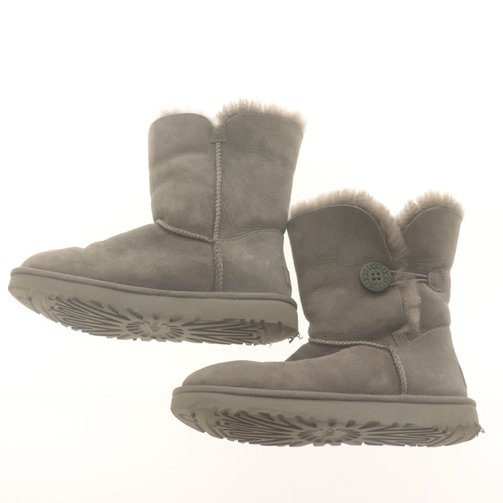 ■ UGG アグ ブーツ シューズ 1016226 靴 ベイリーボタン II ムートン レディース 24.0 グレー