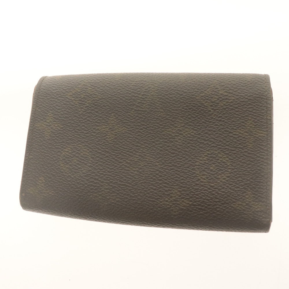 ■ LOUIS VUITTON ルイヴィトン 二つ折り財布 ウォレット ポルトモネ ビエ トレゾール モノグラム レディース ブラウン