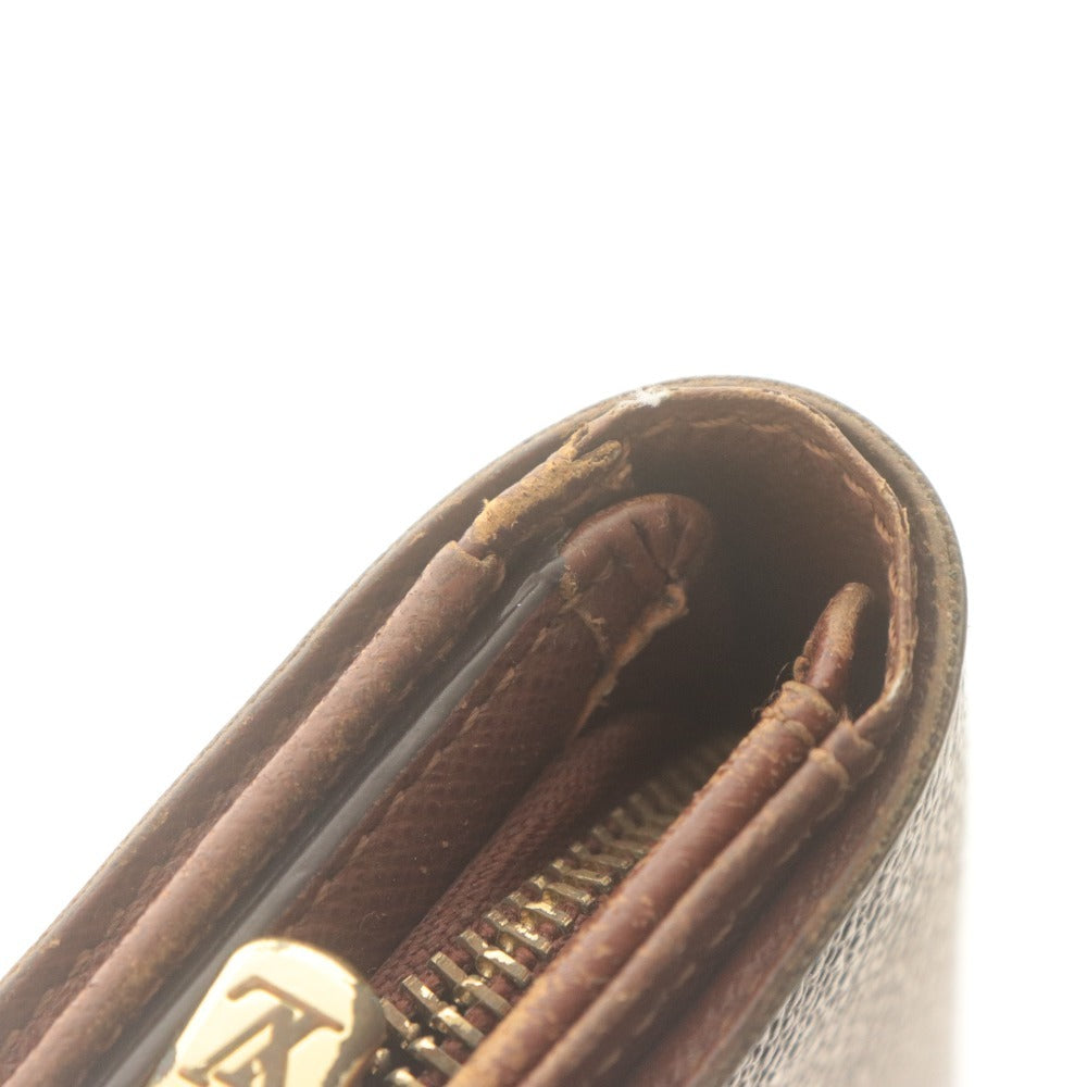 ■ LOUIS VUITTON ルイヴィトン 二つ折り財布 ウォレット ポルトモネ ビエ トレゾール モノグラム レディース ブラウン