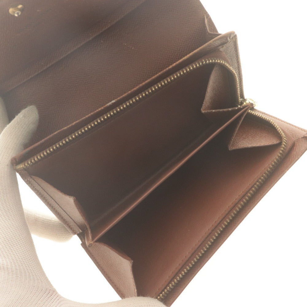 ■ LOUIS VUITTON ルイヴィトン 二つ折り財布 ウォレット ポルトモネ ビエ トレゾール モノグラム レディース ブラウン