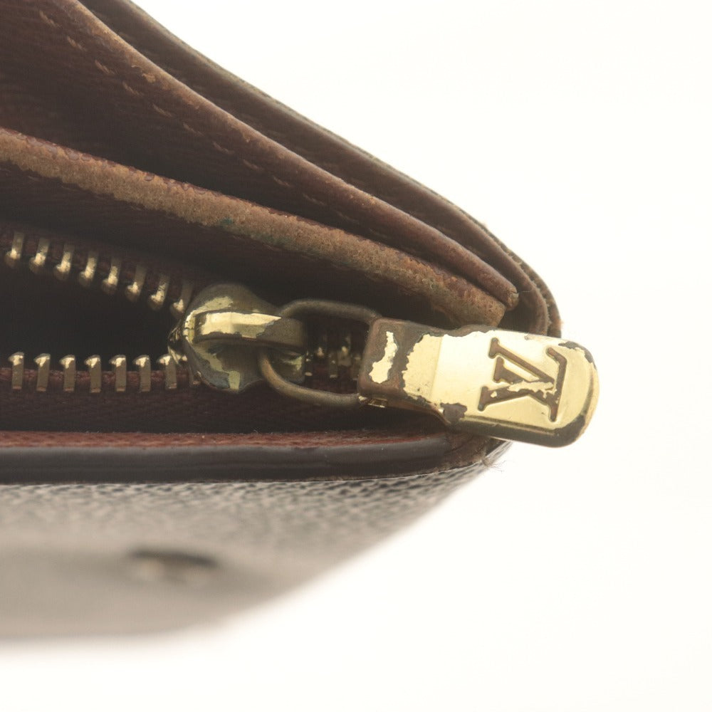 ■ LOUIS VUITTON ルイヴィトン 二つ折り財布 ウォレット ポルトモネ ビエ トレゾール モノグラム レディース ブラウン