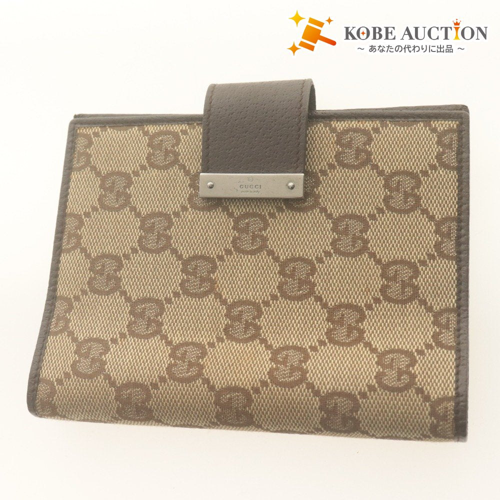 ■ GUCCI Agenda Cover Case Organizer GG Supreme 6-Ring Men's Women's Brown with Dust Bag