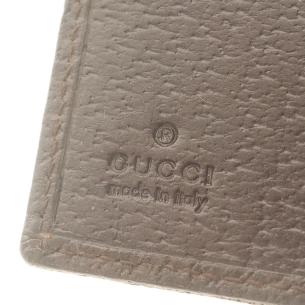 ■ GUCCI Agenda Cover Case Organizer GG Supreme 6-Ring Men's Women's Brown with Dust Bag