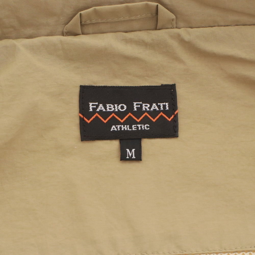 ■ FABIO FRATI ファビオフラーティー ジャケット パーカー アウター ファスナー ポケット フード メンズ M ベージュ系 カーキグレー系