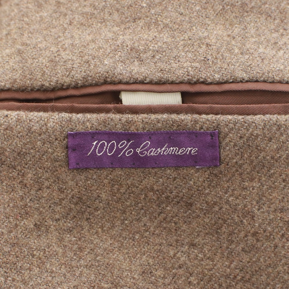 ■ RALPH LAUREN purple label ラルフローレン パープルレーベル ジャケット アウター ボタン ポケット カシミア メンズ 10 ブラウン系