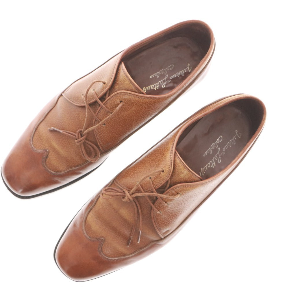 ■ Silvano Lattanzi シルバノラッタンジ シューズ 靴 紐 ビジネス 革 メンズ 7 1/2 (24.5cm~25.5cm相当) ブラウン系