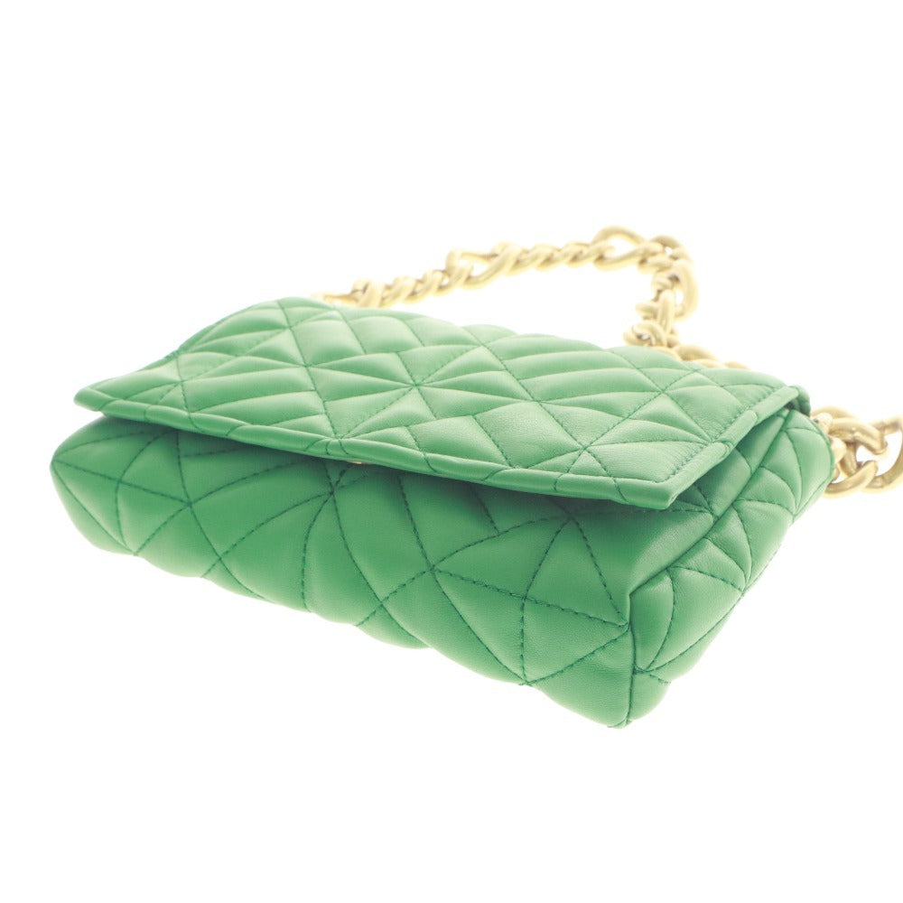 ■ ZARA ザラ ハンドバッグ 鞄 マグネット ポケット ゴールド金具 レディース グリーン系 未使用
