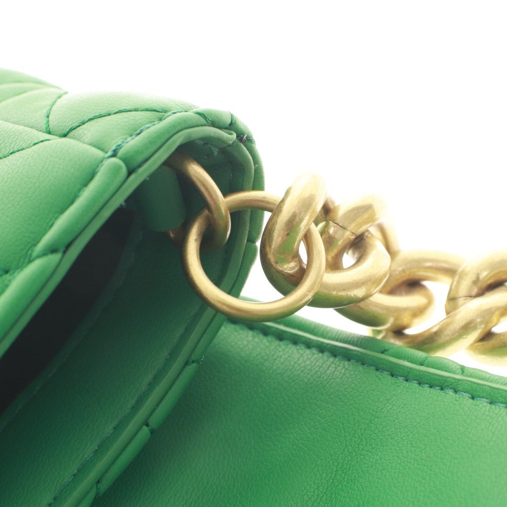 ■ ZARA ザラ ハンドバッグ 鞄 マグネット ポケット ゴールド金具 レディース グリーン系 未使用