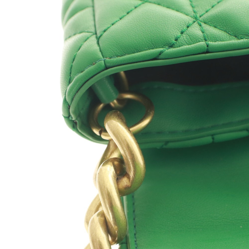 ■ ZARA ザラ ハンドバッグ 鞄 マグネット ポケット ゴールド金具 レディース グリーン系 未使用