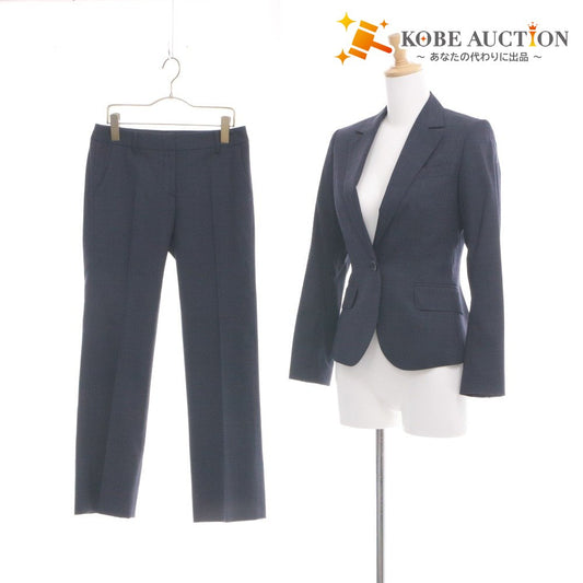 ■ THE SUIT COMPANY ザスーツカンパニー ジャケット パンツ アウター トップス セットアップ レディース 36 ネイビー系